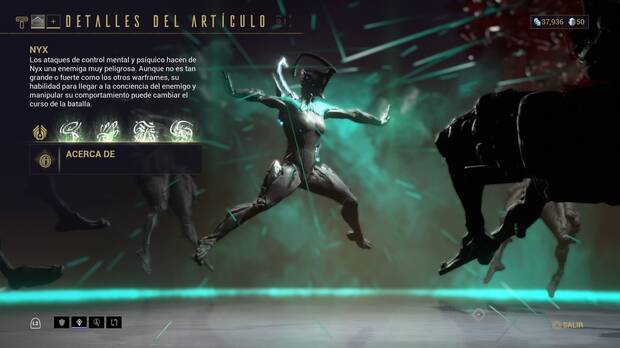 Cómo conseguir gratis al Warframe Nyx y requisitos de fabricación