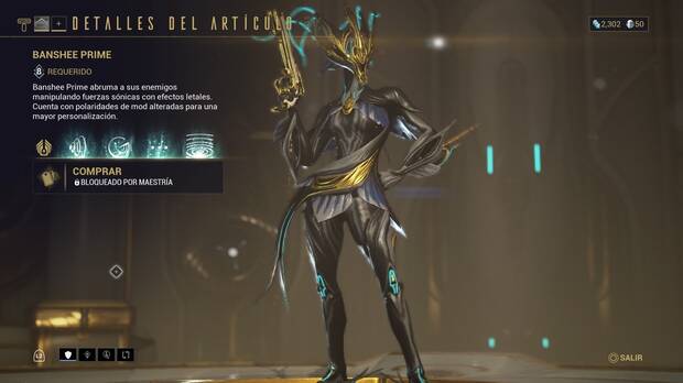 Guía Warframe - Cómo se consiguen los planos y requisitos de fabricación de Banshee Prime