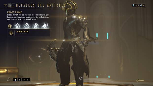 Warframe - Guía de Warframes Prime: Frost Prime