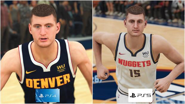 Jokic en un videojuego de baloncesto para PS4 y PS5