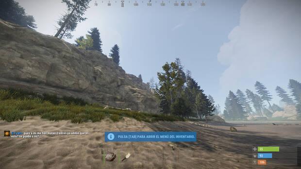 Volvemos a enfrentarnos al desafío de sobrevivir en 'Rust' equipados al inicio con tan solo una piedra y una antorcha.