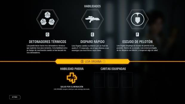 Star Wars Battlefront 2 - Habilidades de Leia