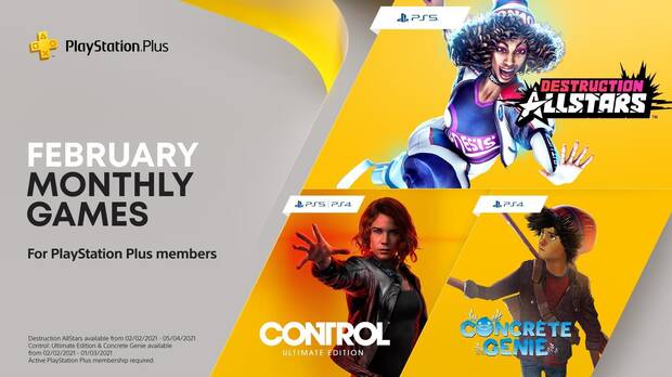 PS Plus gratis para PS5 y PS4 en Espaa para febrero de 2021