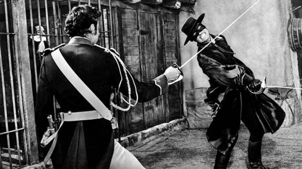 El Zorro en un fotograma cl�sico