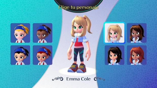 Al principio podremos escoger entre jugar como el chico o la chica, cada uno con unas pocas variantes en sus colores.