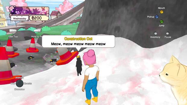 En la isla de Calico hay personajes de todo tipo, desde otras magical girls hasta seres de fantas�a como gatos obreros.