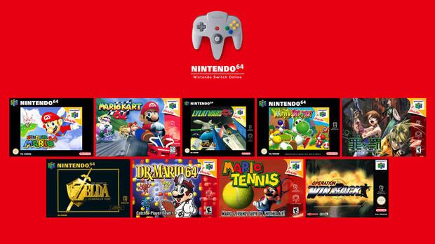Juegos de Nintendo 64 en Switch Online