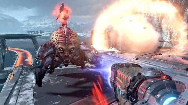 Captura de DOOM Eternal en Switch.