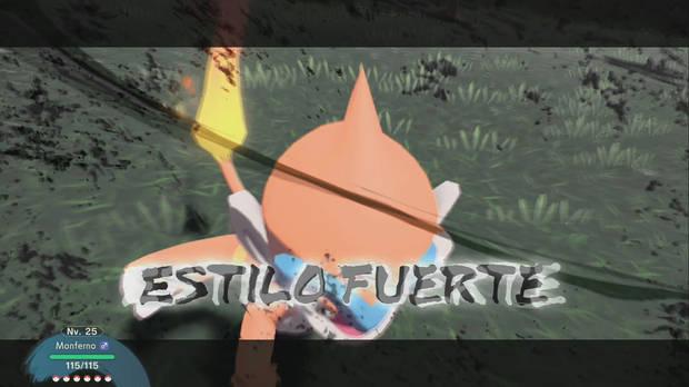 Al utilizar el estilo fuerte gastamos más PP de lo normal.