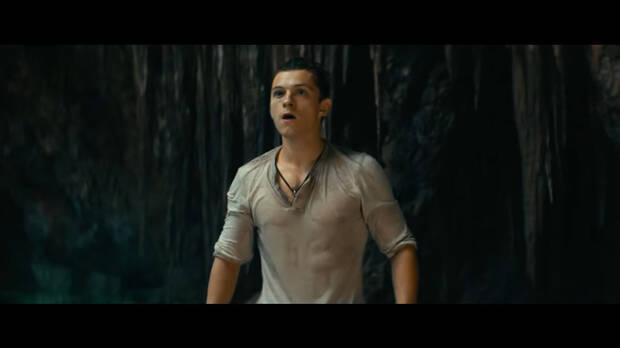 Tom Holland en la pelcula de Uncharted.