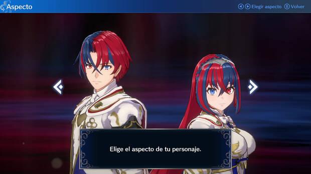 Como viene siendo habitual desde hace varias entregas, podremos escoger el sexo y nombre de nuestro protagonista. Por cierto, Alear es un personaje con su propia personalidad que participa en las conversaciones.