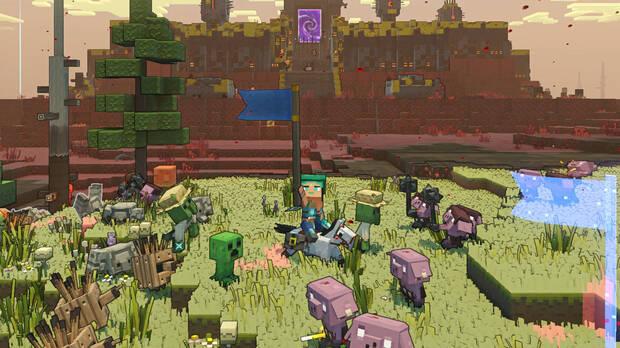 El diseño de los ‘mobs’ adapta de manera más legible y cuqui los NPC de Minecraft.