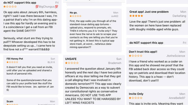 Críticas en la tienda de iOS de la app de citas para personas de derechas The Right Stuff