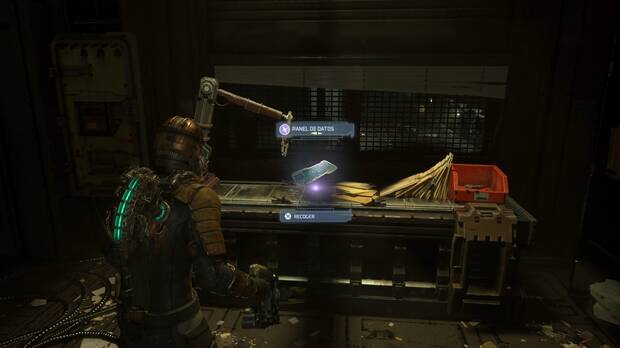 Dead Space Remake - Capítulo 1: Panel de datos de la plataforma de mantenimiento