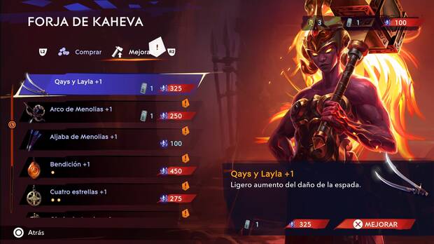 Prince of Persia: The Lost Crown - Mejorar armas y amuletos en la forja de Kaheva