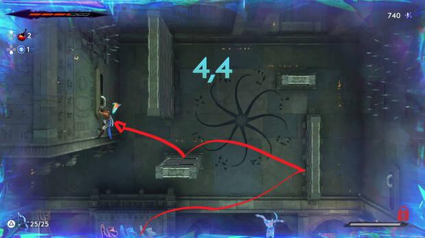 Prince of Persia: The Lost Crown - Solución al puzle de la segunda sala secreta, movimientos segunda copia