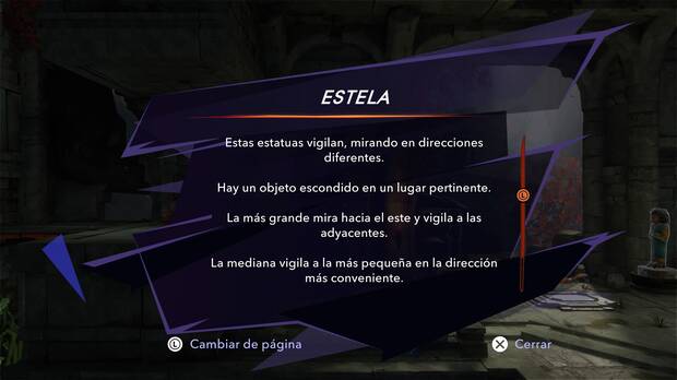 Prince of Persia: The Lost Crown - Pistas en el mural para resolver el puzle de las estatuas del Árbol de Soma