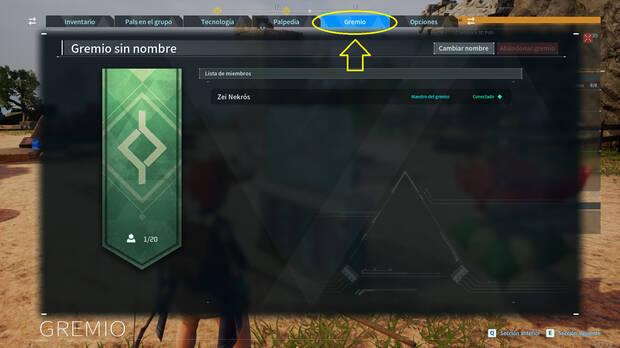 Palworld - Gestionar el gremio para hacer intercambios