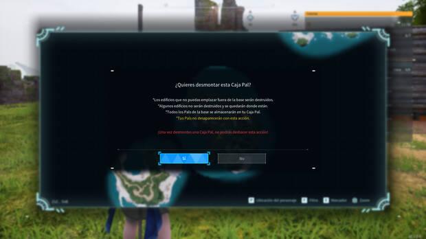 Palworld - Cómo desmontar una Caja Pal para mover una base
