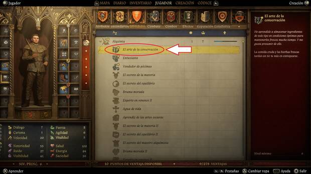 Kingdom Come: Deliverance 2 - Ventaja para conservar más tiempo en buen estado carnes y hierbas
