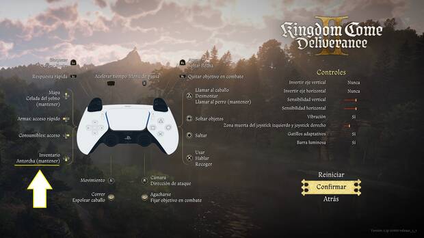 Kingdom Come: Deliverance 2 - Controles para utilizar la antorcha