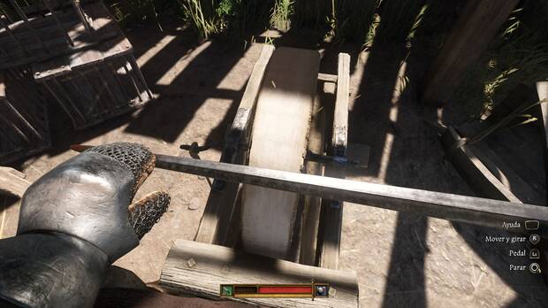 Kingdom Come: Deliverance 2 - Reparar armas con la rueda de afilar