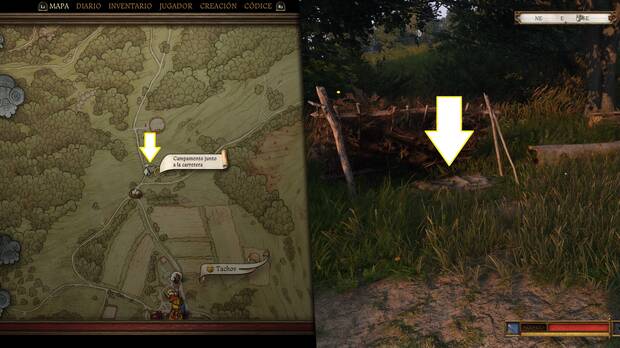 Kingdom Come: Deliverance 2 - Dormir en una cama de campamentos junto a la carretera