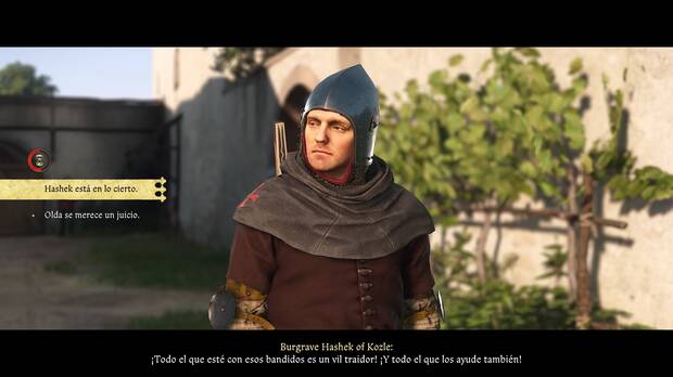 Kingdom Come: Deliverance 2 - Ponerse de parte de Hashek o ir en su contra en Un mal necesario