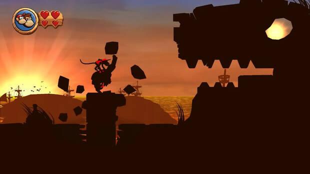 El juego tiene momentos visualmente impactantes, como el nivel basado en contrastes que puedes ver en la imagen.
