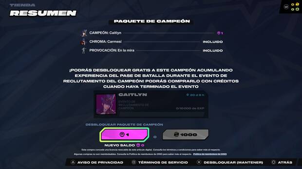 2XKO - C�mo comprar personajes bloqueados con divisas