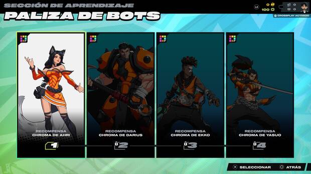 2XKO - Desbloquear chromas gratis de Paliza de bots