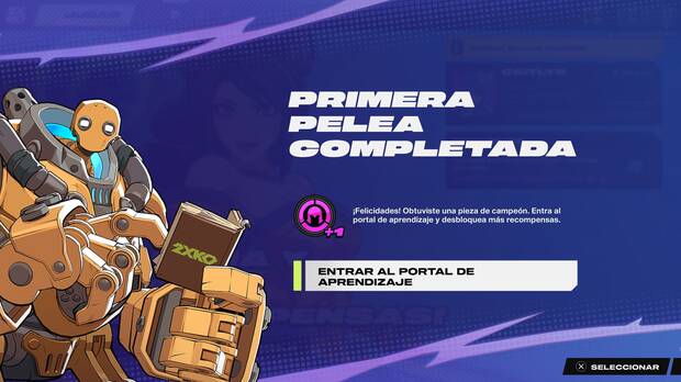 2XKO - Conseguir un s�mbolo de campe�n completando el primer combate