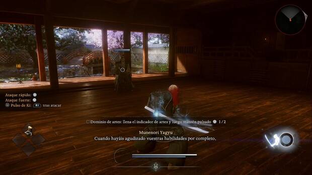 Nioh 3 - Ceremonia, Tutorial: artes marciales cargadas