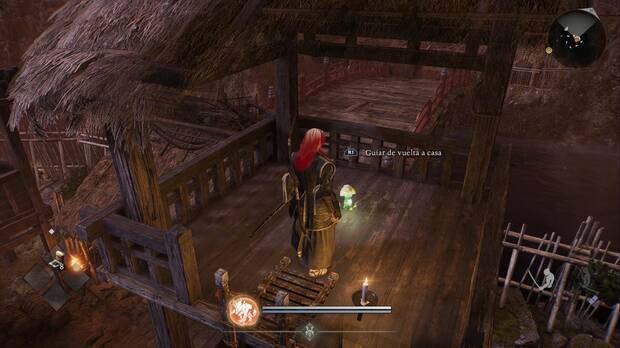 Nioh 3 - Kodama del R�o Tenryu, ubicaci�n del kodama #3 en el puesto de control del lado oeste