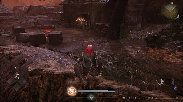 Nioh 3 - Misiones secundarias de 1572, Una gota de esperanza; Yoki vigilando la casa del objetivo en Hamamatsu