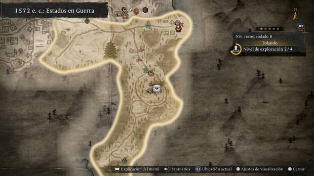 Nioh 3 - Cofres en Tokaido, ubicaci�n del cofre #3 en la charca del Bosque de las Almas