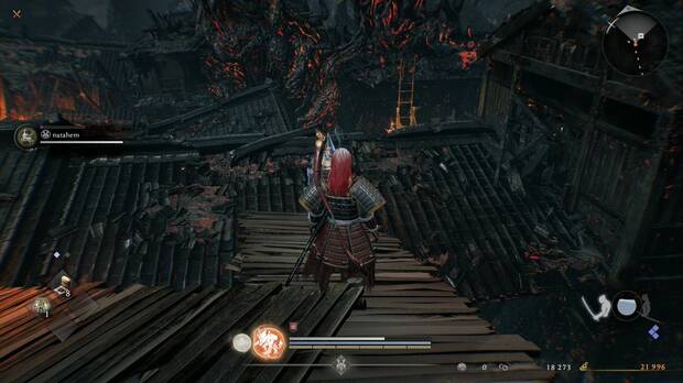 Nioh 3 - El Purgatorio manifestado, atajo en la zona de los tejados