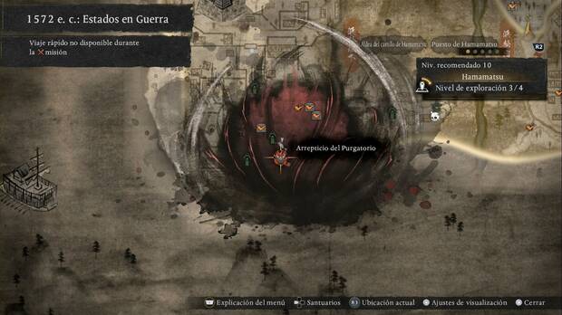 Nioh 3 - Arrepticios del Purgatorio en Hamamatsu, ubicaci�n del Arrepticio del Purgatorio en El Purgatorio manifestado