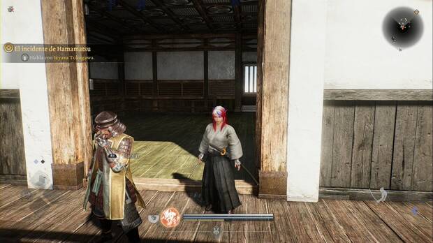 Nioh 3 - El incidente de Hamamatsu, Tokugawa en lo alto de la torre del castillo de Hamamatsu