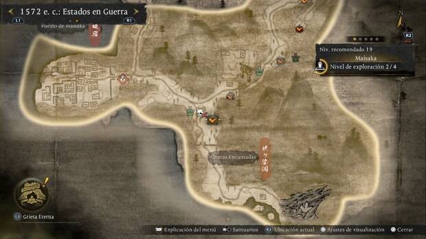 Nioh 3 - Cofres de Maisaka, ubicaici�n del Kamaitachi del Cruce de Maisaka