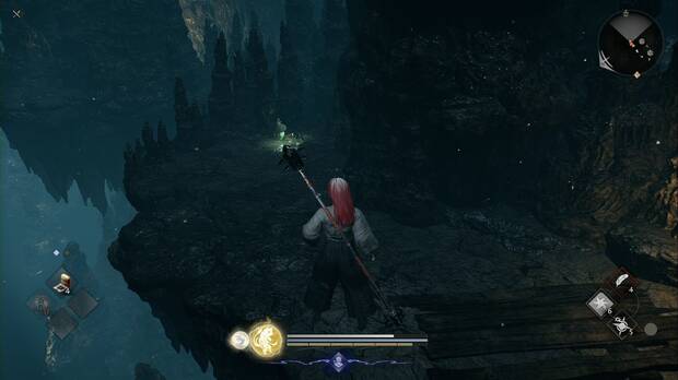 Nioh 3 - El demonio de las Grutas Encantadas, kodama de Maisaka en lo alto de la cueva