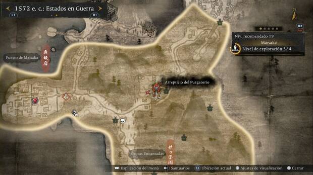 Nioh 3 - Arrepticios de Maisaka, ubicaci�n de la Nure-onna del Molino de agua