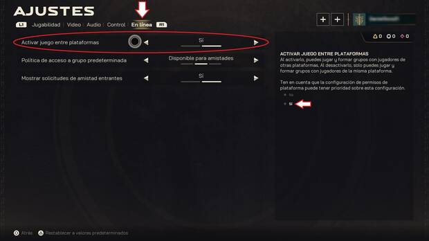 Highguard - C�mo cambiar el ajuste de crossplay