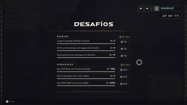 Highguard - Completar desafíos para conseguir créditos de centinela gratis