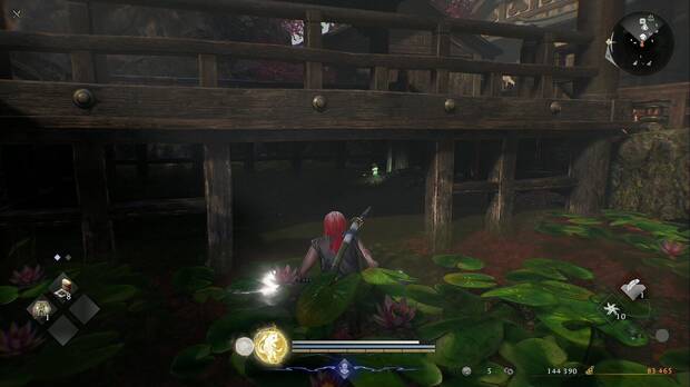 Nioh 3 - Misiones secundarias, La aparici�n del Templo de Ryotan: kodama bajo la estructura donde est� el arrepticio del patio norte del templo