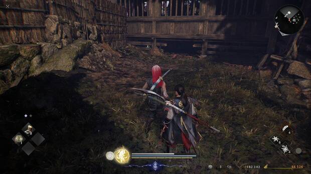 Nioh 3 - Misiones secundarias, La aparici�n del Templo de Ryotan: agujero en la base de la parte noroeste del templo por el que se llega a otro de los kodama