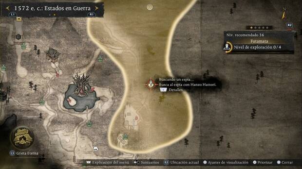 Nioh 3 - Misiones secundarias, Buscando un esp�a... : objetivo inicial de la misi�n