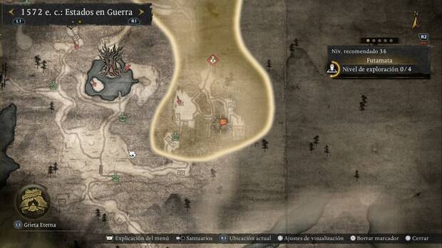 Nioh 3 - Misiones secundarias, Buscando un esp�a... : ubicaci�n de la Llave del santuario abandonado