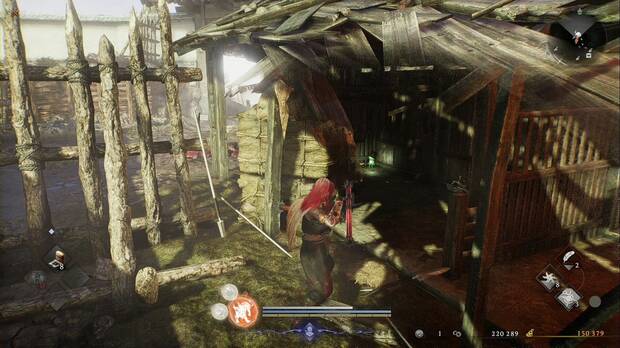 Nioh 3 - La fortaleza del miraje, kodama dentro del edificio de la zona central de la parte donde est� el nurikabe