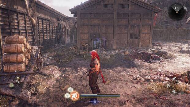 Nioh 3 - La fortaleza del miraje, callej�n que lleva al primer kodama del castillo